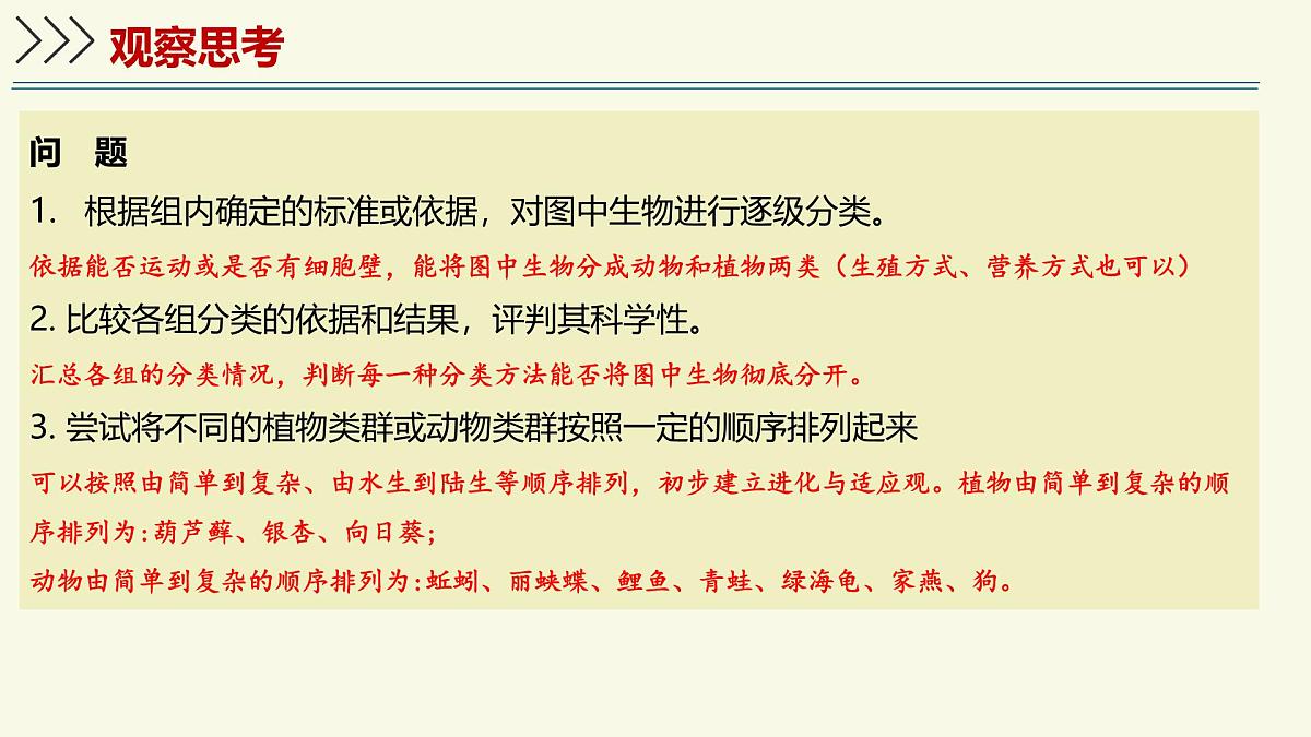 2.4.1依据生物的特征进行分类(教学课件)——初中生物学济南版(2024)七年级上册第6页