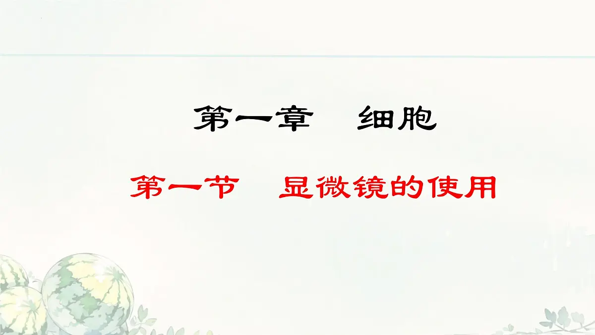 初中 生物 冀少版(2024) 七年级上册1.1.1 显微镜的使用 课件第2页