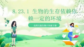 初中生物北师大版（2024）八年级下册生物的生存依赖一定的环境完整版ppt课件