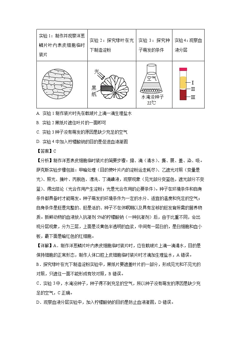 2025年山东省济南市槐荫区八年级中考三模生物试卷(解析版)第3页