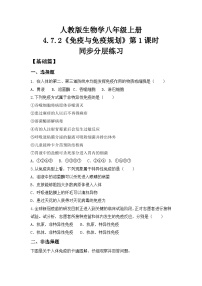 初中生物人教版(2024)八年级上册(2024)第二节 免疫与免疫规划精品第1课时课后复习题