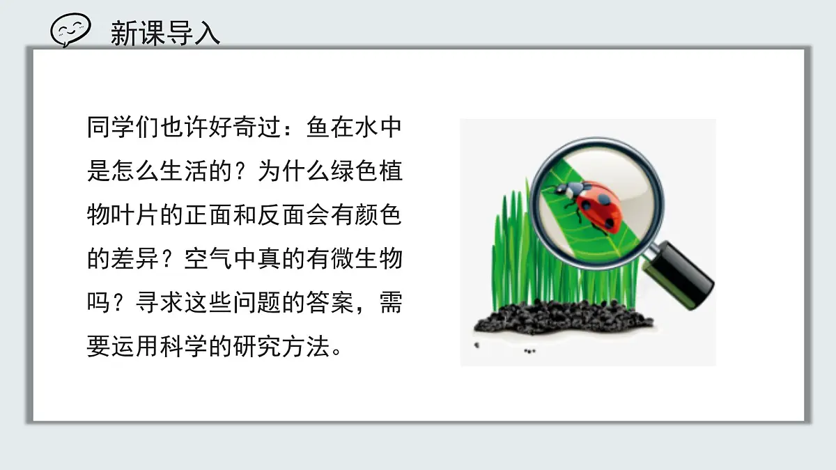 【核心素养目标】北京版初中生物七年级上册1.1.2《生物学的研究方法》课件第1页