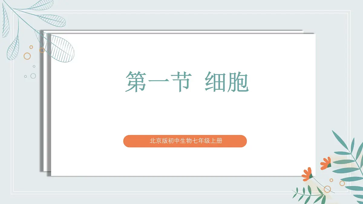 【核心素养目标】北京版初中生物七年级上册1.2.1《细胞》课件第2页