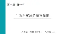 生物八年级上册（2024）第一节 生物与环境的相互作用教案配套课件ppt