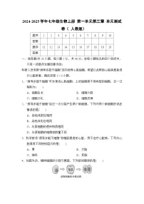 2024-2025学年七年级生物上册 第一单元第三章 单元测试卷（ 人教版）