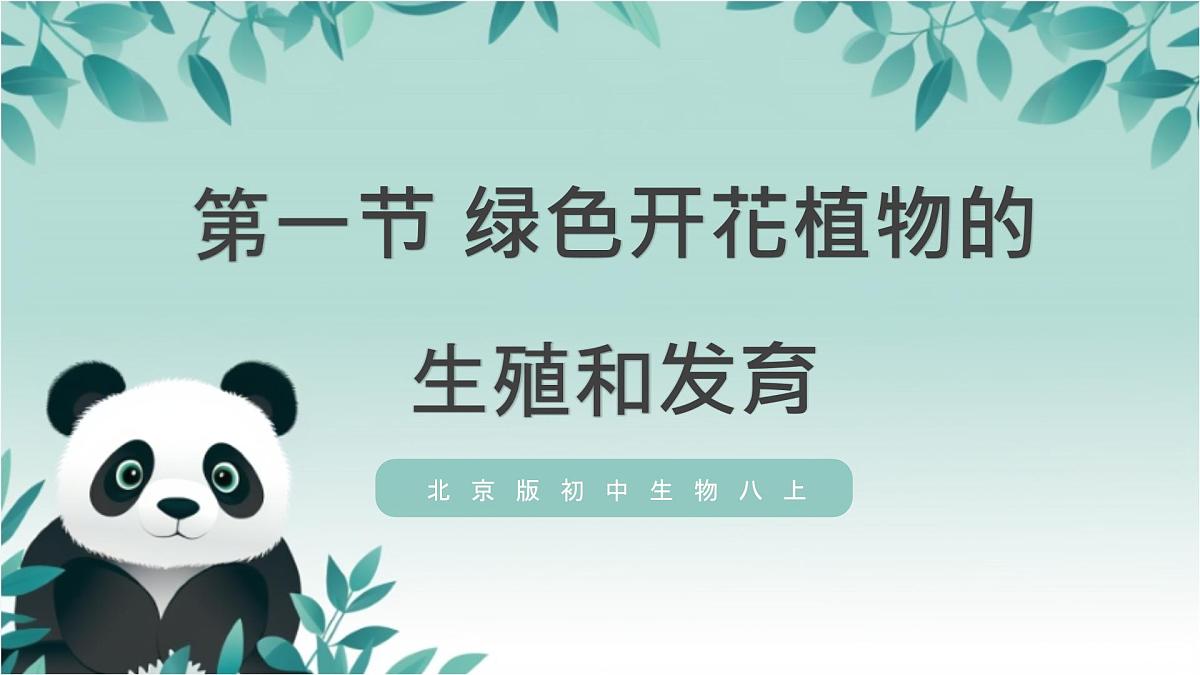 【核心素养目标】北京版初中生物八年级上册4.1.1《绿色开花植物的生殖和发育·》课件第2页