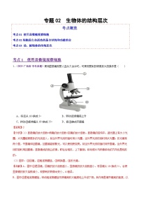 2025年中考生物真题分类汇编:专题02 生物体的结构层次(全国通用)(第02期)(解析版)