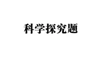 初中生物新人教版八年级上册期末科学探究题作业课件（含答案）（2025秋）