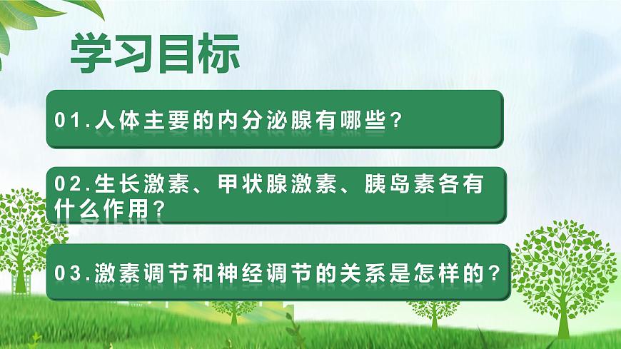 人教版生物八年級(jí)上冊(cè) 4.6.4 激素調(diào)節(jié) 教學(xué)課件第2頁