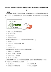 北师大版(2024)七年级上册(2024)细胞课时练习