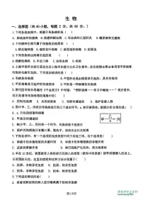 河北省石家庄市第八十一中学2025-2026学年八年级上学期10月月考生物试卷