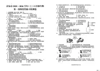 江西省吉安市十校联考2025-2026学年八年级上学期10月月考生物试题