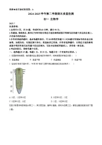 精品解析:广东省深圳市罗湖区2024-2025学年七年级下学期期末生物试题含答案