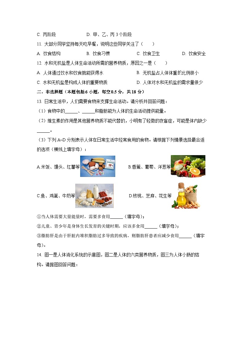 2025~2026学年辽宁省鞍山市岫岩县多校八年级(上)10月月考生物试题(学生版)第3页