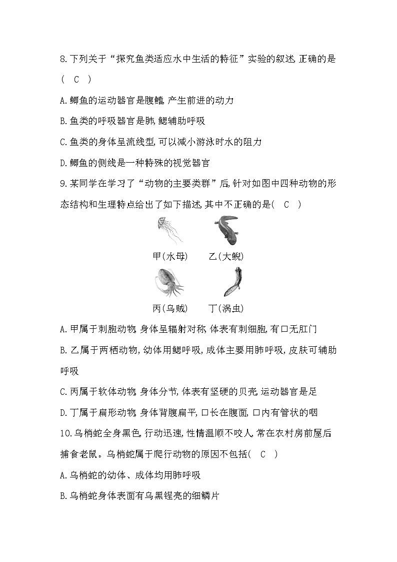 第二章综合评价卷答案第3页