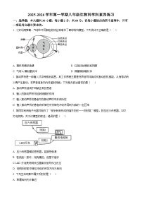 广东省江门市蓬江区培英初级中学2025-2026学年八年级上学期期中 生物学试题