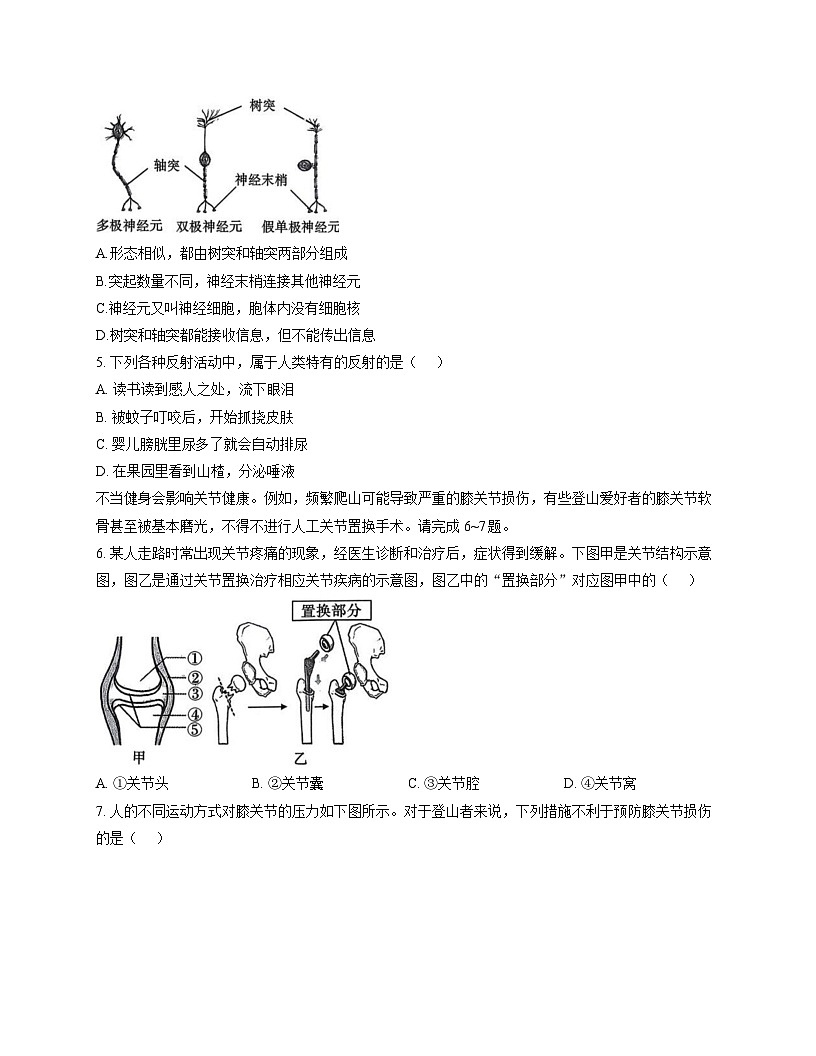 陕西省西安市周至县2025-2026学年八年级上学期期中调研 生物学试题C卷第2页