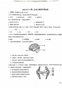 山东省德州市德城区第九中学2025-2026学年八年级上学期第二次月考生物试题