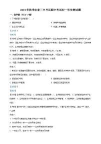 福建省泉州市永春三中片区七年级上学期期中生物试题（解析版）-A4