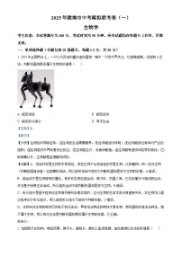 2025年甘肃省陇南市九年级下学期中考一模生物试题（解析版）-A4
