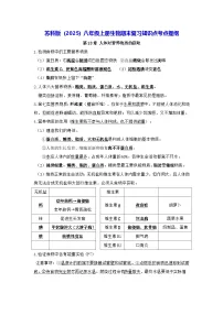 苏科版(2025)八年级上册生物期末复习知识点考点提纲 讲义