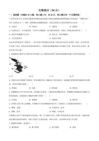 2025-2026学年湖北省黄石市阳新县七年级上学期期末生物学试题