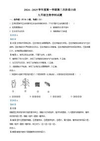 广东省揭阳真理中学九年级上学期第二次月考生物试题（解析版）-A4