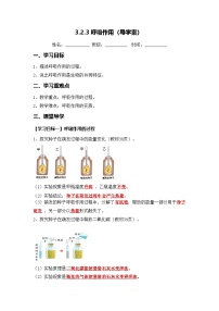 初中生物人教版（2024）七年级下册（2024）呼吸作用学案