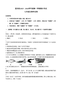 安徽省六安市霍邱县2025~2026学年度第一学期期末考试七年级生物学试卷(文字版，含答案）