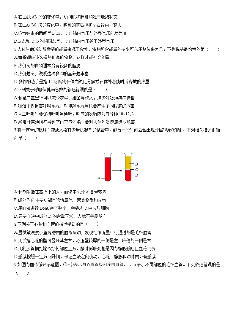 2025-2026学年山东省菏泽市曹县八年级上学期期末生物试卷(学生版)(2)第2页