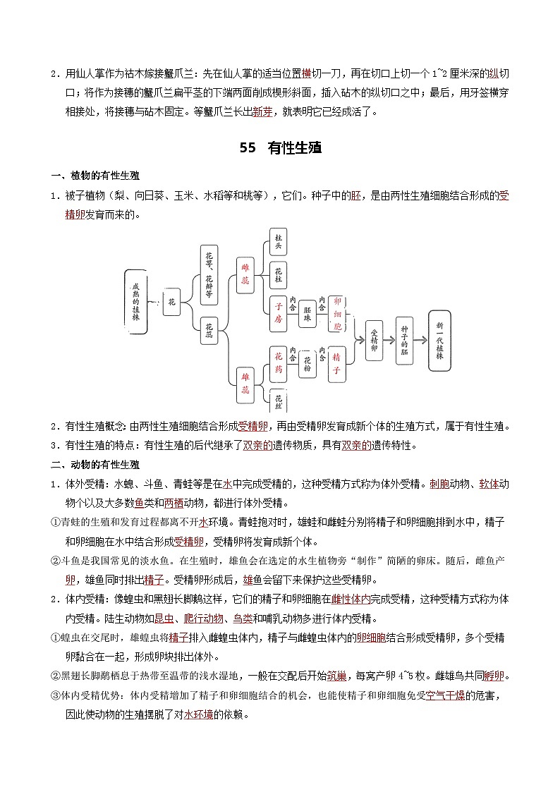 07 生物的生殖和遗传变异-2026年中考生物知识盘点与通关测试(解析版)第3页
