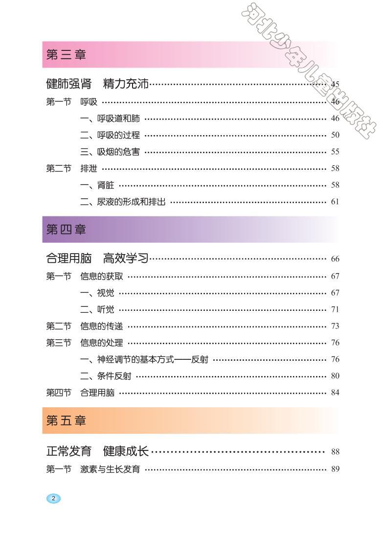 冀教版生物七年级下册电子教材2023高清PDF电子版03