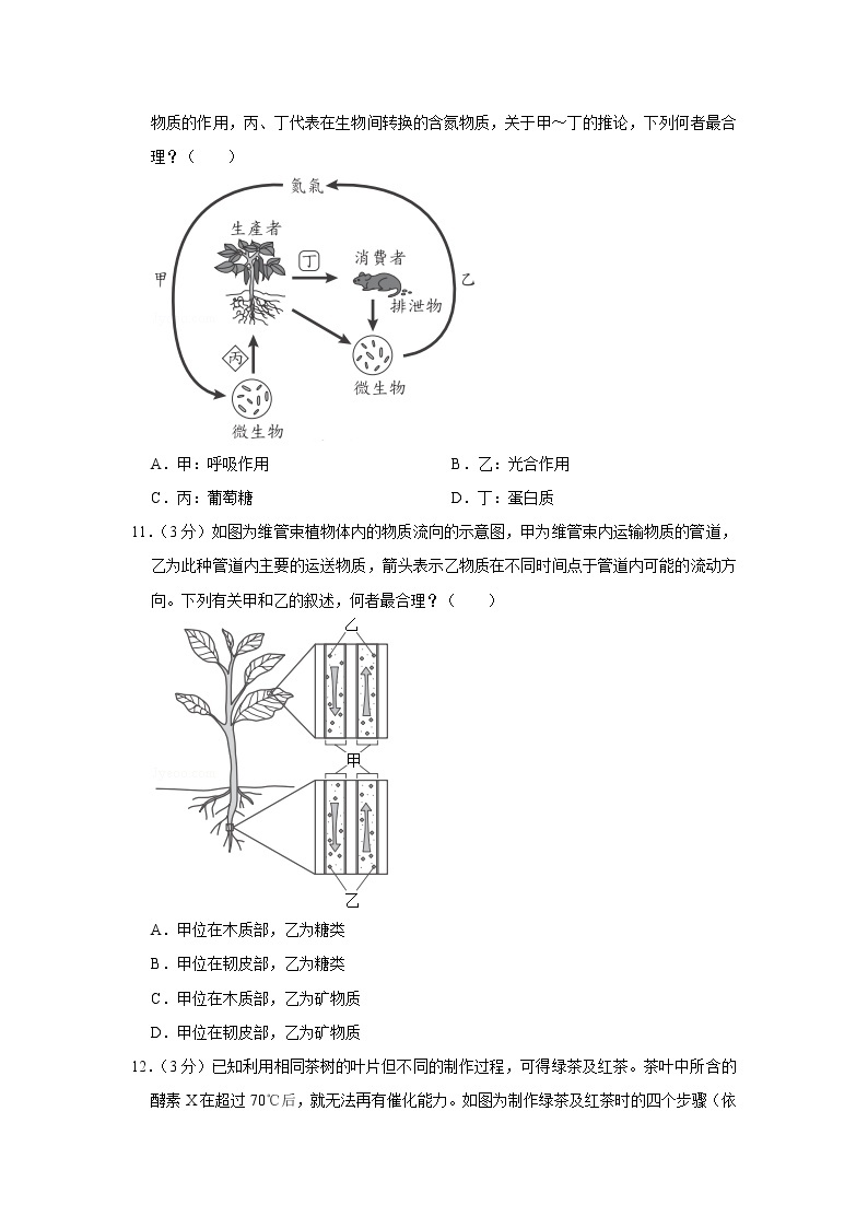 2019年台湾省中考生物试卷（含解析）03