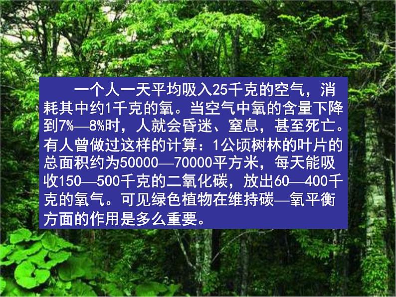 苏教版生物七年级上册课件:3.7.2绿色植物与生物圈的物质循环(共23张PPT)06