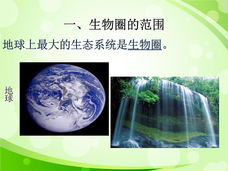 人教版生物七年级上册1.2.3生物圈是最大的生态系统 课件02