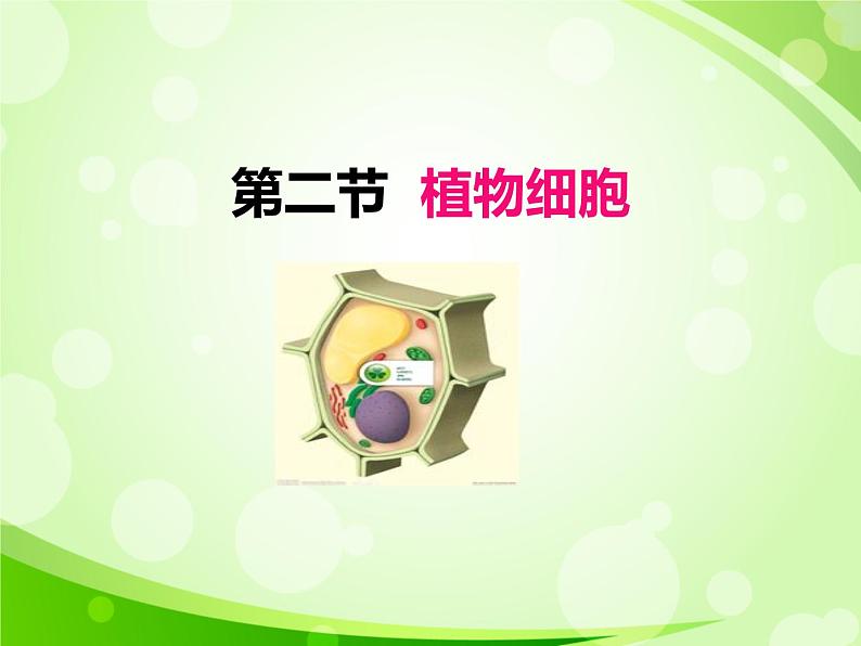 人教版生物七年级上册2.1.2植物细胞 课件01