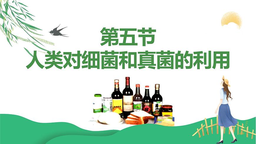5.4.5 人類(lèi)對(duì)細(xì)菌和真菌的利用  人教版八年級(jí)上冊(cè)生物課件第1頁(yè)