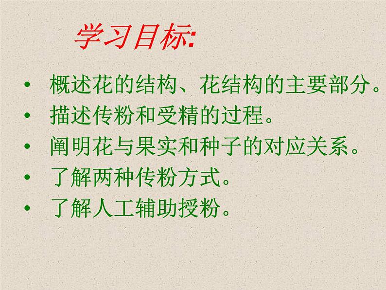 人教版生物七年级上册:3.2.3 开花和结果(共39张PPT)课件第2页