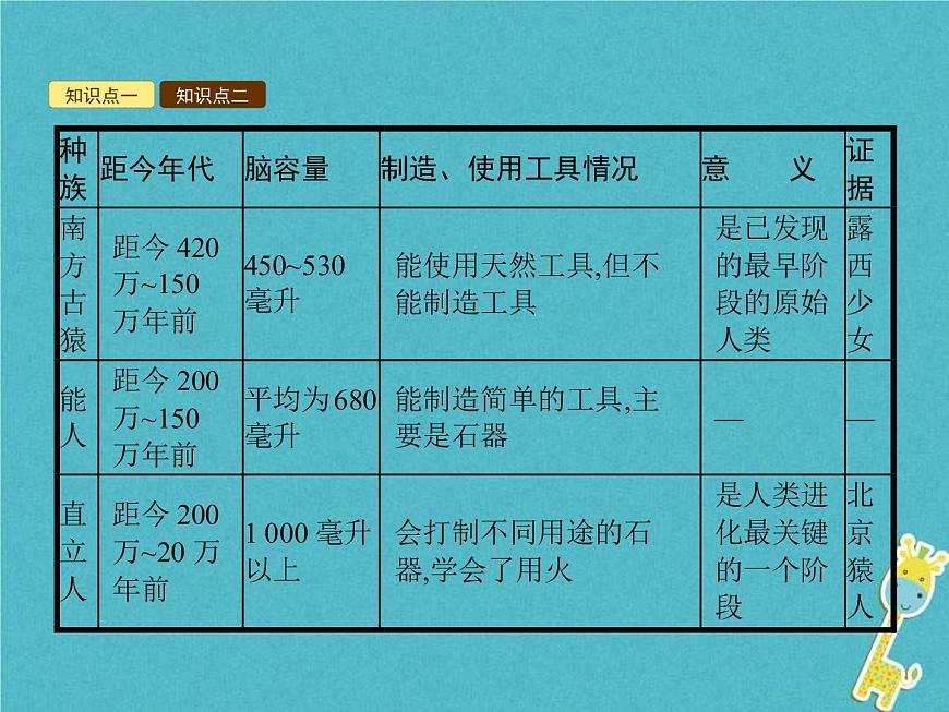 2021年濟南版八年級生物下冊5.2.2人類的進化 課件第4頁