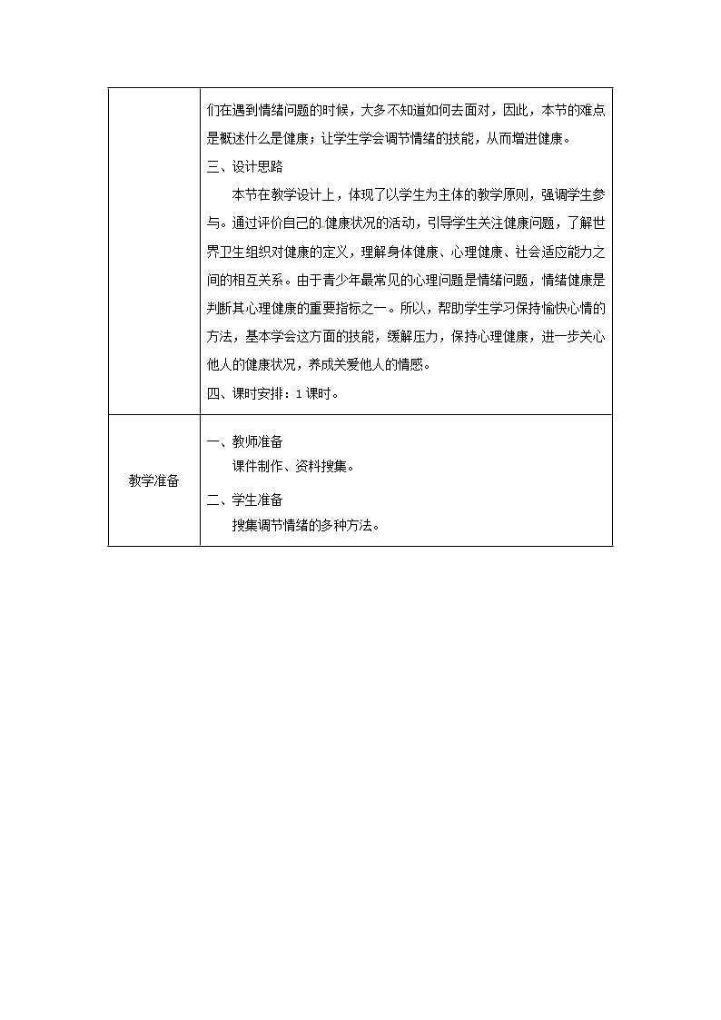 2021年人教版八年级生物下册第8单元第3章第1节 评价自己的降状况 教案02