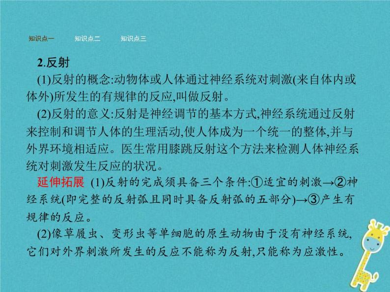 2021年济南版七年级生物下册3.5.3神经调节的基本方式 课件(含答案)04