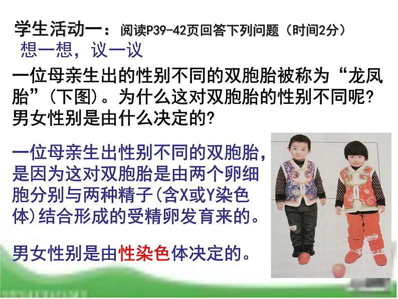 人教版生物八年级下册7.2.4人的性别遗传课件(课件24张)第4页