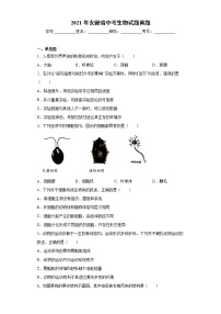 2021年安徽省中考生物试题真题及答案