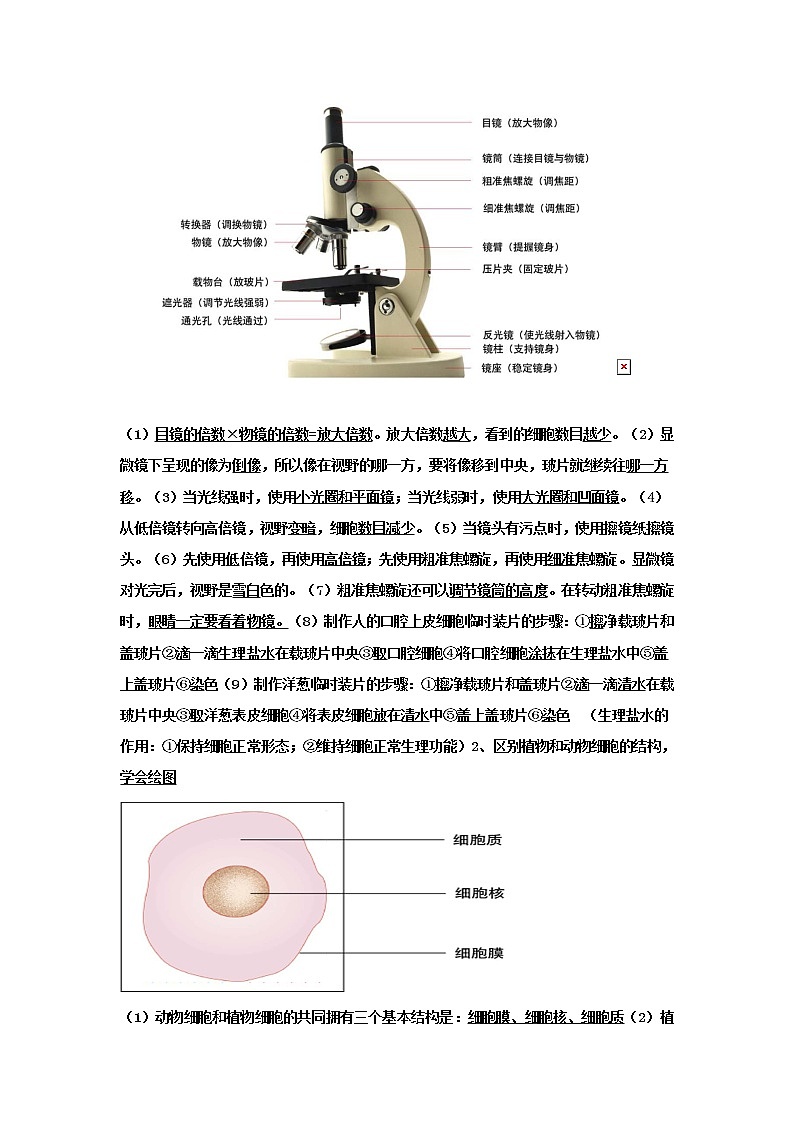 人教版生物初中生物会考知识点总结第2页