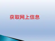 浙教版七年级信息技术上册  4.获取网上信息      课件