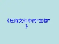 桂教版七年级下册信息技术 1.2压缩文件中的“宝物”  课件