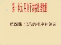 新世纪版（2018）七下信息技术 1.4记录的排序和筛选 课件