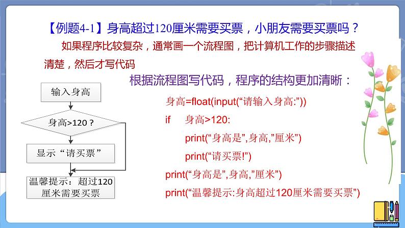 新世纪信息技术八上 第四课 分支程序 课件PPT+教案06