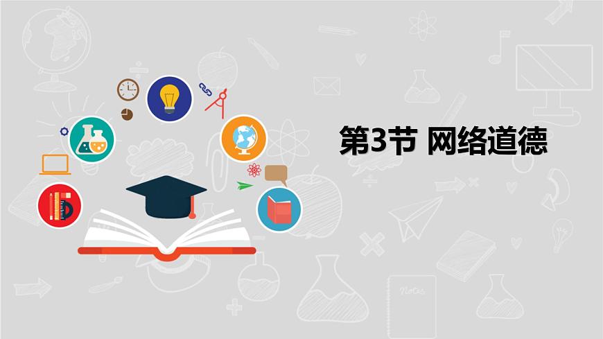 湘電子版信息技術(shù)八下 第3節(jié)《網(wǎng)絡(luò)道德》課件PPT第1頁