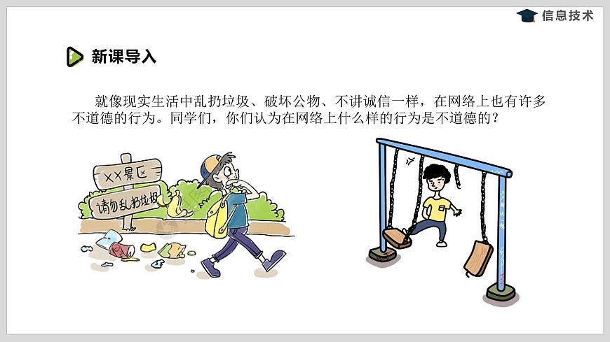 湘電子版信息技術(shù)八下 第3節(jié)《網(wǎng)絡(luò)道德》課件PPT第3頁